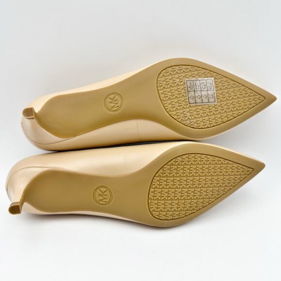 Michael Kors Womens Alina Flex Kitten Pump US 7 M Blush Beige Leather NIB - Picture 12 of 13